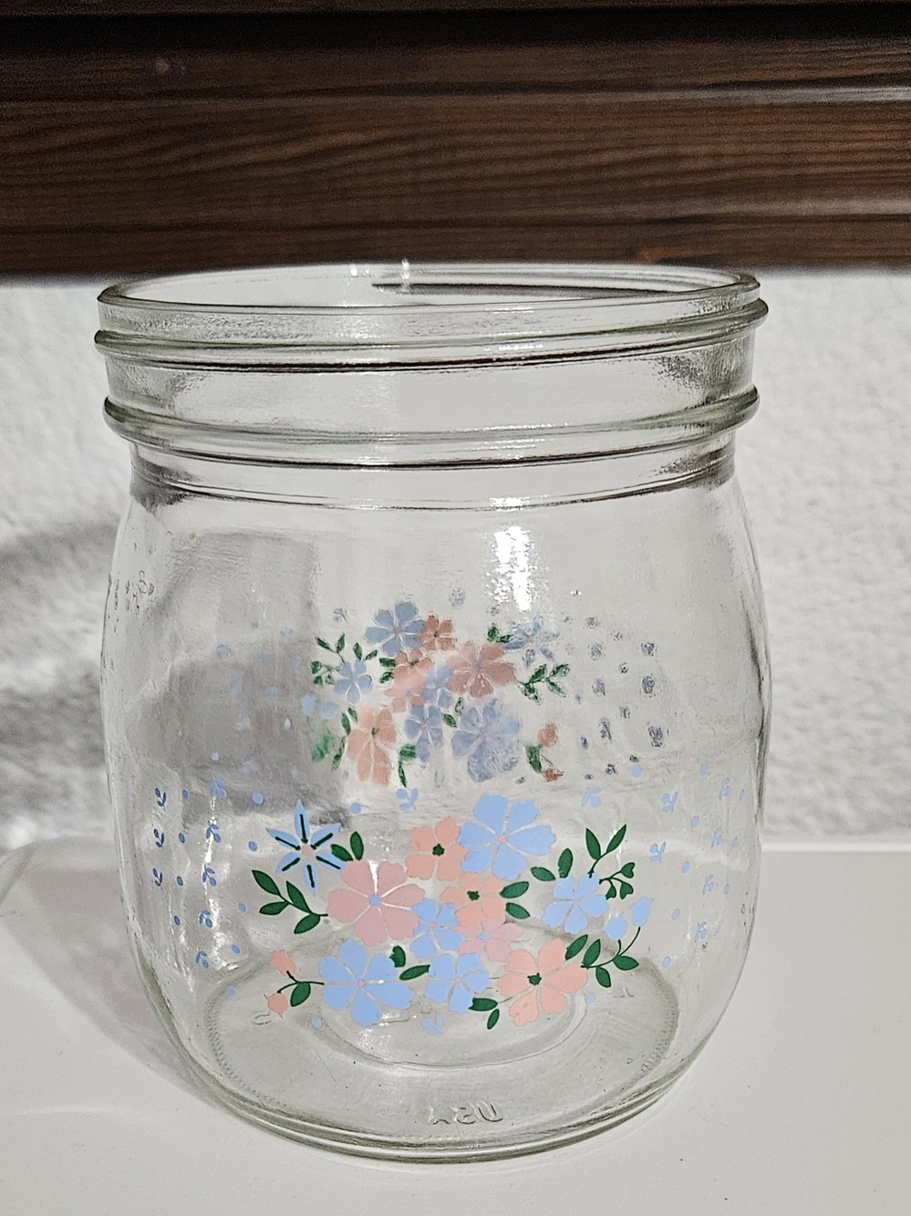 80's Canister Jar Carlton Glass